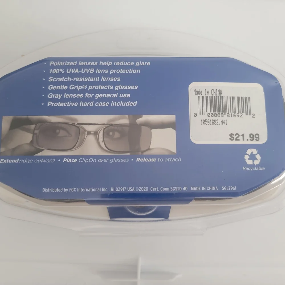 Black Clip-On Glasses Wearables